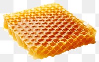 PNG  Honeycomb food white background apiculture. AI generated Image by rawpixel.