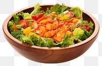 PNG  Japanese salad bowl food plate white background. AI generated Image by rawpixel.