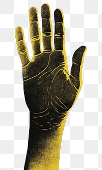 PNG Yellow Hand hand finger yellow. AI generated Image by rawpixel.