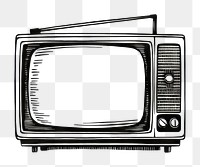 PNG Television white background electronics technology. AI generated Image by rawpixel.