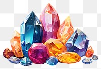 PNG Gem gemstone crystal mineral. AI generated Image by rawpixel.