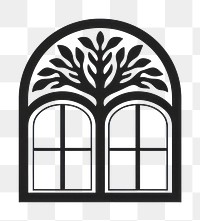 PNG Window architecture stencil shape. AI generated Image by rawpixel.