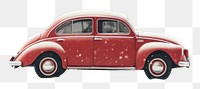 PNG A red car with a Christmas tree vehicle nature plant. AI generated Image by rawpixel.
