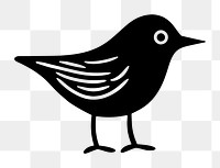 PNG Bird blackbird stencil animal. AI generated Image by rawpixel.