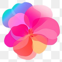 PNG Flower abstract petal plant. AI generated Image by rawpixel.