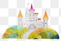 PNG Castle architecture building art. AI generated Image by rawpixel.