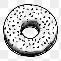 PNG Donut shape food white background. AI generated Image by rawpixel.