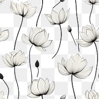 PNG Lotus pattern backgrounds wallpaper. AI generated Image by rawpixel.