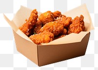 PNG Korean fried chicken paper food box. AI generated Image by rawpixel.