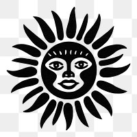 PNG Sun stencil logo representation. AI generated Image by rawpixel.