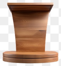 PNG Minimal podium shape furniture wood  