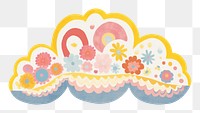 PNG Cloud dessert pattern food. AI generated Image by rawpixel.