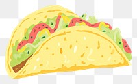 PNG Taco food white background vegetable. 