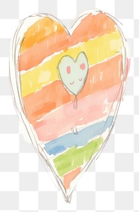 PNG Cute little line heart sketch creativity painting. AI generated Image by rawpixel.