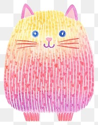 PNG Cat white background anthropomorphic creativity. AI generated Image by rawpixel.