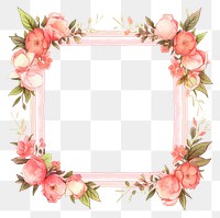 PNG Skul pattern flower frame. AI generated Image by rawpixel.
