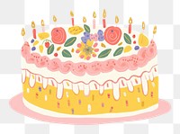 PNG Cake dessert food anniversary. AI generated Image by rawpixel.
