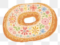 PNG Bagel bread food white background. 