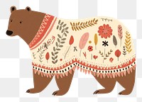 PNG Grizzly bear mammal white background representation. AI generated Image by rawpixel.
