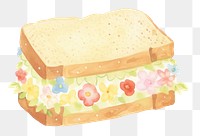 PNG Sandwich bread food breakfast. AI generated Image by rawpixel.