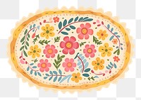 PNG Pie art embroidery pattern. AI generated Image by rawpixel.