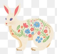 PNG Rabbit animal mammal white background. AI generated Image by rawpixel.