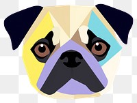 PNG  Abstract dog pug animal mammal pet. AI generated Image by rawpixel.