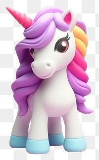PNG Unicorn figurine toy representation. AI generated Image by rawpixel.