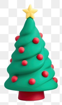 PNG Christmas tree decorate in green red blue representation celebration gingerbread. 