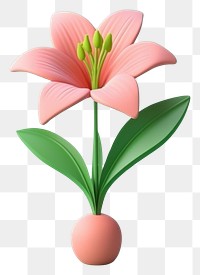 PNG Lily flower petal plant lily. AI generated Image by rawpixel.