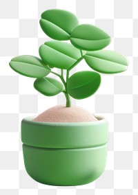 PNG Indoor plant green leaf flowerpot. 