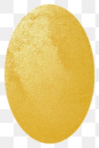 PNG Oval icon shape gold egg. 