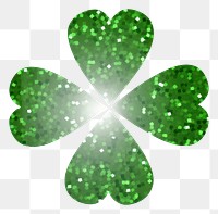 PNG Clover icon shape plant green. AI generated Image by rawpixel.