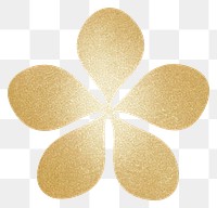 PNG Simple flower icon pattern shape gold. AI generated Image by rawpixel.