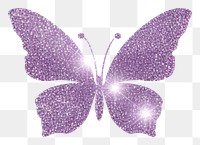 PNG Butterfly icon glitter purple petal. 