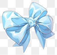 PNG A blue bow white background celebration accessories. AI generated Image by rawpixel.