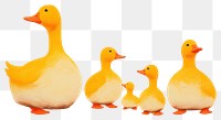 PNG Family of duck animal bird togetherness. AI generated Image by rawpixel.