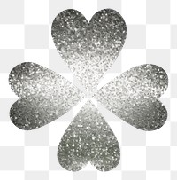 PNG Clover icon glitter shape white background. AI generated Image by rawpixel.