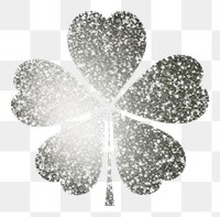 PNG Clover icon glitter white background accessories. AI generated Image by rawpixel.