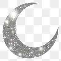 PNG Crescent icon astronomy crescent nature. AI generated Image by rawpixel.