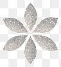 PNG Simple flower icon glitter silver plant. AI generated Image by rawpixel.