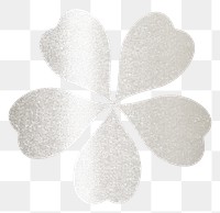 PNG Simple flower icon white petal white background. AI generated Image by rawpixel.