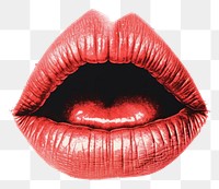 PNG Mouth lipstick red white background. AI generated Image by rawpixel.
