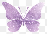 PNG Butterfly icon purple glitter petal. 