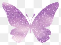 PNG Butterfly icon purple glitter petal. AI generated Image by rawpixel.