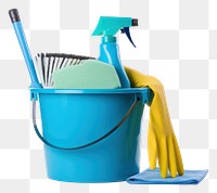 PNG Cleaning set bucket white background cleanliness. 