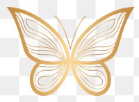 PNG Butterfly dark gold animal logo fragility. AI generated Image by rawpixel.