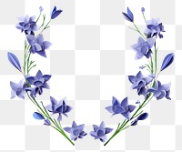 PNG Bluebell flower petal plant. AI generated Image by rawpixel.