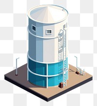 PNG Water tank architecture cylinder tower. AI generated Image by rawpixel.