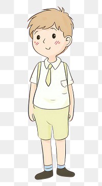 PNG  School boy drawing cartoon sketch. AI generated Image by rawpixel.